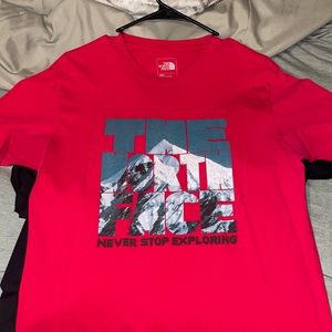 North Face Red Graphic Tee